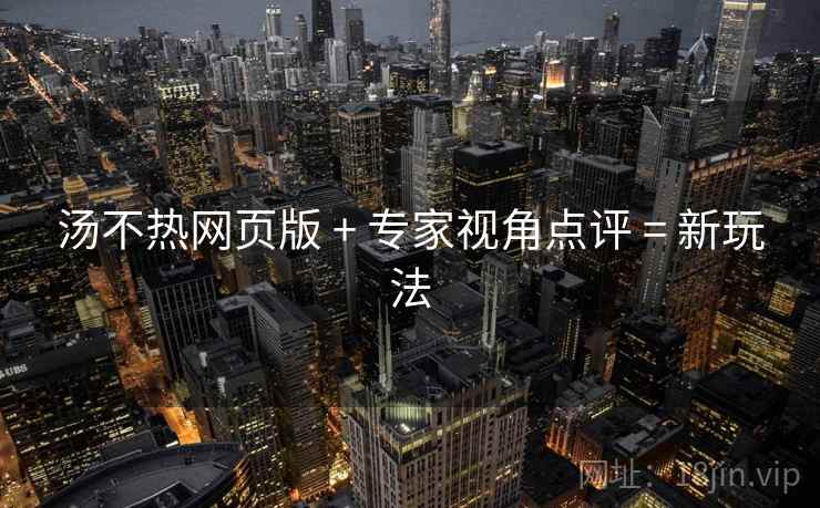 汤不热网页版 + 专家视角点评 = 新玩法